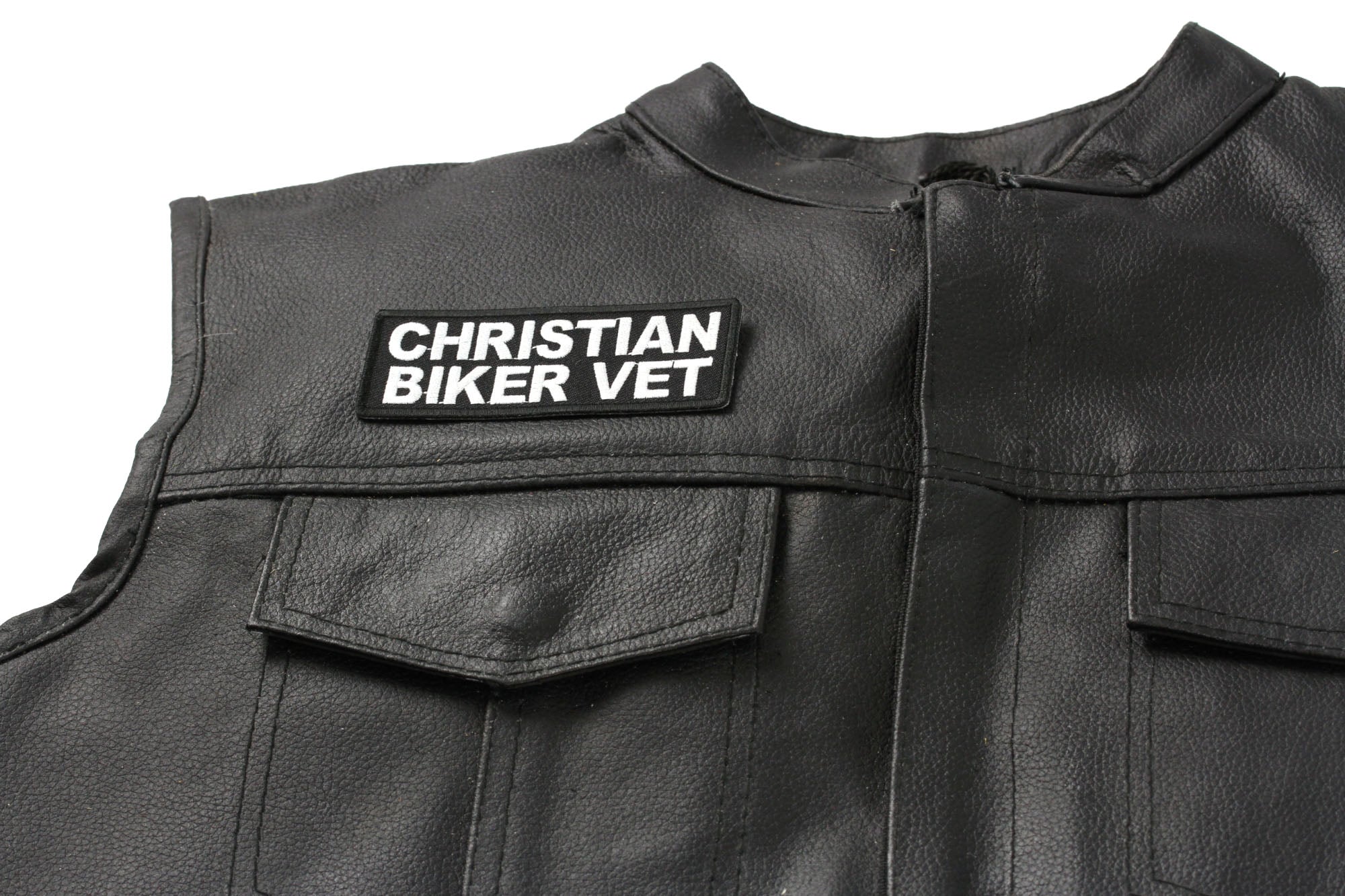 Christian Biker Patch - A Strong Representation of Faith (  4 x 3  inches )